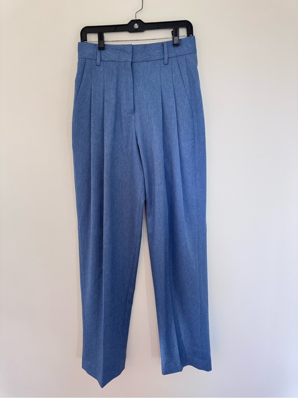 The Frankie Shop Cooper Pintuck Trousers Blue size Small NWT NEW